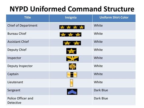Nypd police department ranks - 